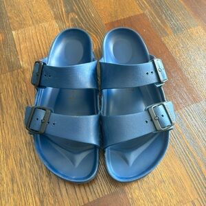 Navy blue Birkenstock Arizona EVA Slide Sandals